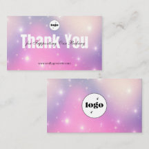 Glitterende Galaxy Bakery Bedanktkaart