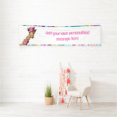 Glitterende giraffe spandoek (Insitu)