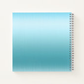 Glitterende Glamour Crown Blue Notitieboek (Achterkant)