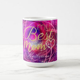 Glitterende Glamour Mom Mangenta Magische Mok