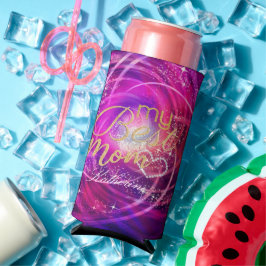 Glitterende Glamour Mom Mangenta Seltzer Blikjeskoeler