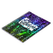 Glitterende Glamour Sequin Notitieboek (Linkerzijde)