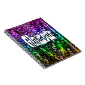 Glitterende Glamour Sequin Notitieboek (Rechterzijde)