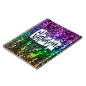 Glitterende Glamour Sequin Notitieboek (Linkerzijde)