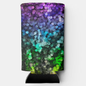 Glitterende Glamour Sequin Seltzer Blikjeskoeler (Achterkant)