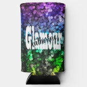Glitterende Glamour Sequin Seltzer Blikjeskoeler (Voorkant)
