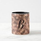 Glitterende Gouden Champagne Luxe Glans Mok (Midden)