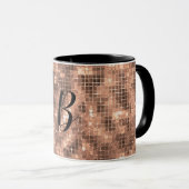 Glitterende Gouden Champagne Luxe Glans Mok (Voorkant rechts)