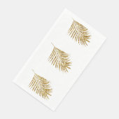 Glitterende Gouden Palmen Tropische Baby Shower Br Servet (Hoek)