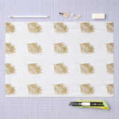 Glitterende Gouden Palmen Tropische Bruiloften Vie Tissuepapier (Craft)