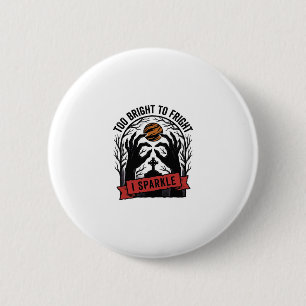 Glitterende Griezelige Handen Vintage Halloween Gr Ronde Button 5,7 Cm