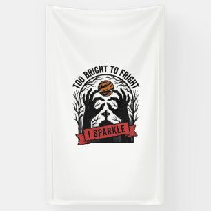 Glitterende Griezelige Handen Vintage Halloween Gr Spandoek