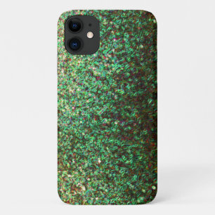Glitterende groene abstracte kunst patronen fonkel Case-Mate iPhone case