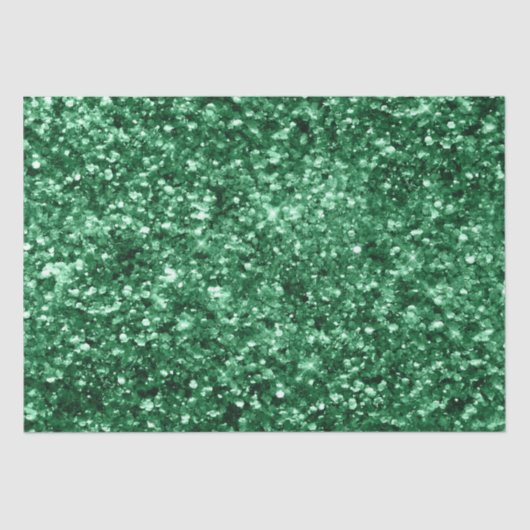Glitterende groene kerst glitter tissuepapier (Voorkant)