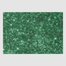 Glitterende groene kerst glitter tissuepapier