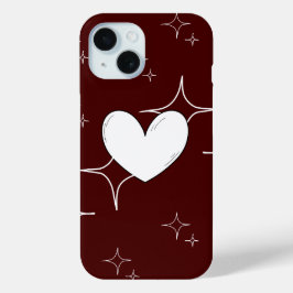 Glitterende Hart Hoesje voor Telefoon | Romantisch