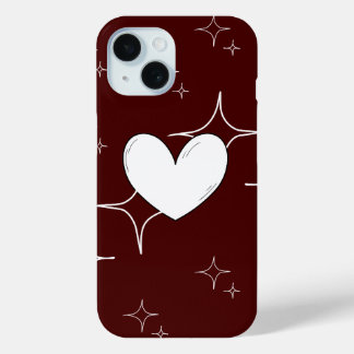 Glitterende Hart Hoesje voor Telefoon | Romantisch