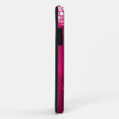 Glitterende Heet Roze Muzieknoot & Stiletto Hak Case-Mate iPhone Case (Achterkant/rechts)