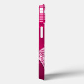 Glitterende Heet Roze Muzieknoot & Stiletto Hak Case-Mate iPhone Case (Achterkant / Rechts)