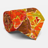 Glitterende herfst esdoornbladeren stropdas (Opgerold)