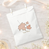 Glitterende herfstbladeren Winter Gouden Herfst Fe Bedankzakje (Geknipt)