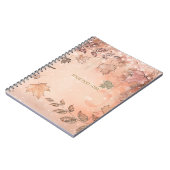 Glitterende herfstbladeren Winter Gouden herfst Wi Notitieboek (Linkerzijde)