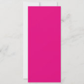 Glitterende hete roze 50e verjaardag kaart (Achterkant)