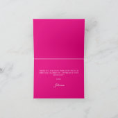 Glitterende hete roze Sweet 16 Bedankkaart (Binnen)