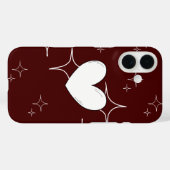 Glitterende Hoes voor Telefoon met Hart | Romantis (Achterkant (horizontaal))