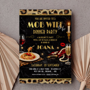 Glitterende Italiaanse diner mob wife vrijgezellen Kaart