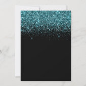 Glitterende Jager Groen Glitter Zwart 30e Verjaard Kaart (Achterkant)