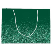 Glitterende jager groene Mooie Boog Handtekening N Groot Cadeauzakje (Achterkant)