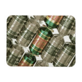 Glitterende kerst poppers magneet (Horizontaal)