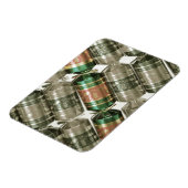 Glitterende kerst poppers magneet (Linkerzijde)