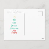 Glitterende Kerstballen Ansichtkaart Feestdagenkaart (Achterkant)