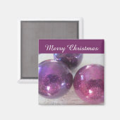 Glitterende Kerstballen Magneet (Voorkant / Achterkant)