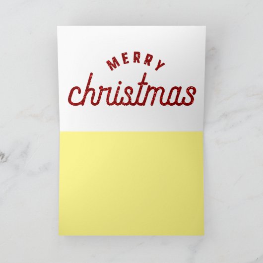 Glitterende Kerstbellen Kaart (Binnen)