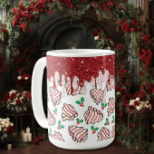 Glitterende Kerstboom Cake Keramische Mok