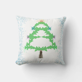 Glitterende Kerstboom Kussenhoes Kussen