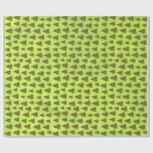 Glitterende kerstboom op abstract groen papier (Vlak)