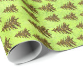Glitterende kerstboom op abstract groen papier (Rol Hoek)