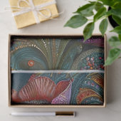 Glitterende Klaproos Liefde, Versierde Tuin Versie Tissuepapier (Geschenk)