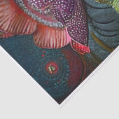 Glitterende Klaproos Liefde, Versierde Tuin Versie Tissuepapier (Detail)