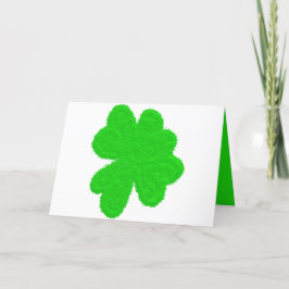 Glitterende klaver gelukklaver St. Patrick's Day Feestdagen Kaart