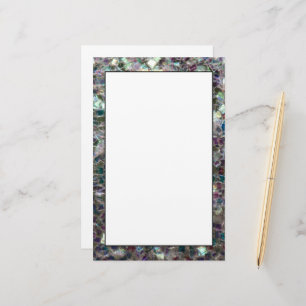 Glitterende kleurrijke zilveren mozaïek briefpapier