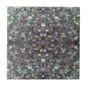 Glitterende kleurrijke zilveren mozaïek v4 - Manda Tegeltje (Voorkant)