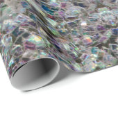 Glitterende kleurrijke zilveren mozaïek v4 (mandal cadeaupapier (Rol Hoek)