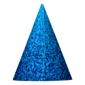 Glitterende Kroon Blauw Feesthoedjes (Achterkant)
