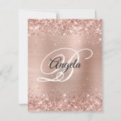 Glitterende lichte roze gouden 18e verjaardagsuitn (Achterkant)