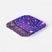 Glitterende lichten 7" papieren bordje (Gebogen)